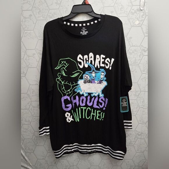 Nwt Disney's Nightmare Before Christmas Women's Sleepshirt - Picture 5 of 9